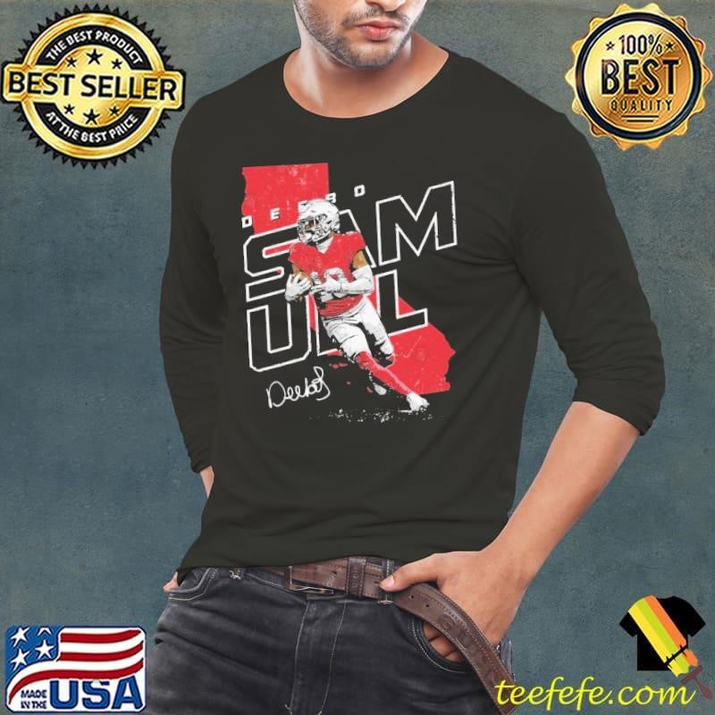 Deebo Samuel San Francisco Player Map football wide receiver T-Shirt