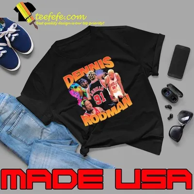 Dennis Rodman American former professional basketball Retro Collage T-Shirt
