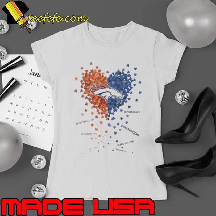 Denver Broncos Heart Ladies tee