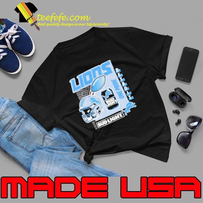 Detroit Lions Bud Light One Pride Shirt