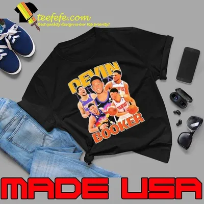 Devin Booker American professional basketball player Retro Collage T-Shirt