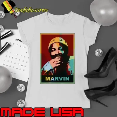 Digital Color Art Marvin Gaye shirt