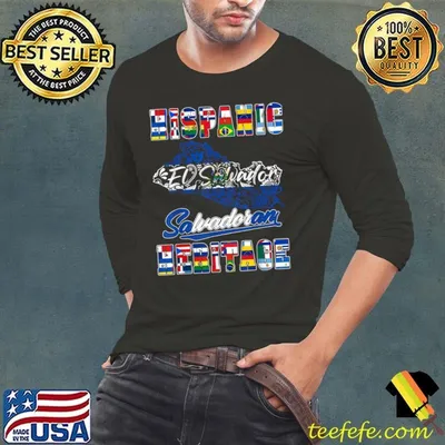 El Salvador National Hispanic Heritage Month Salvadoran Flag T-Shirt