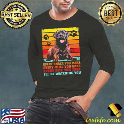 Every Snack You Make Lovely Mastiff Kawai Animal Lovers Reto T-Shirt