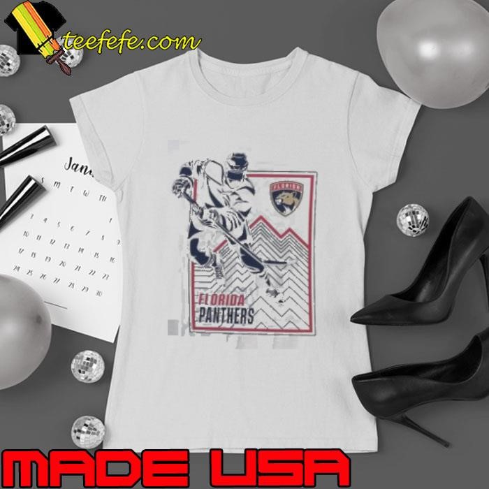Florida Panthers Starter White Player Grid Ladies tee