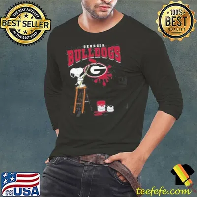 Georgia Bulldogs Snoopy Painting Shirt
