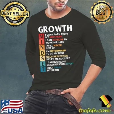 Growth Mindset Definition Can Learn From My Mistakes Can Prove Working Hard Quote T-Shirt