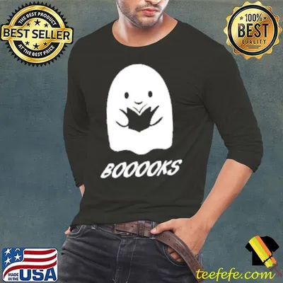 Halloween Ghost Reading Books Funny Classic Shirt