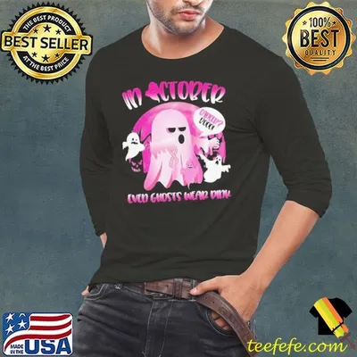 Halloween In October We Wear Pink Ghost Boo Breast Cancer shirt