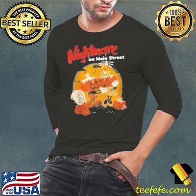 Halloween Pumpkin Mainstreet Vintage On Head Nightmare Shirt