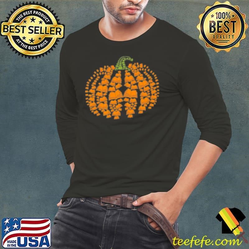 Halloween Pumpkins And Books Teacher Shirt