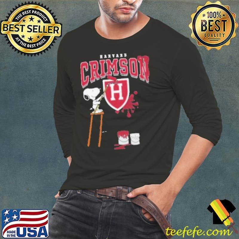 Harvard Crimson Snoopy Painting Shirt