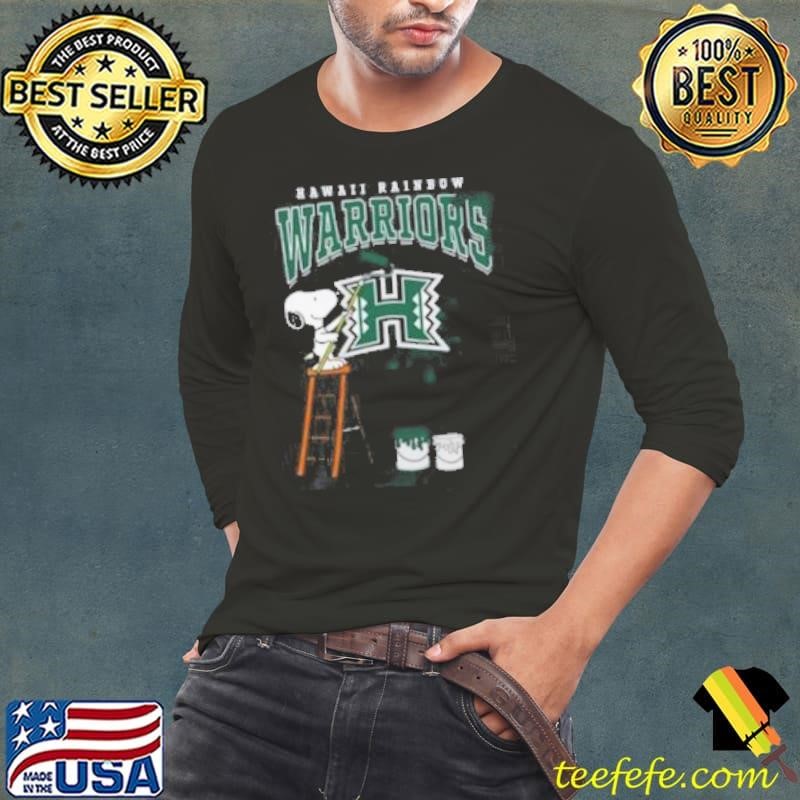 Hawaii Rainbow Warriors Snoopy Painting Shirt