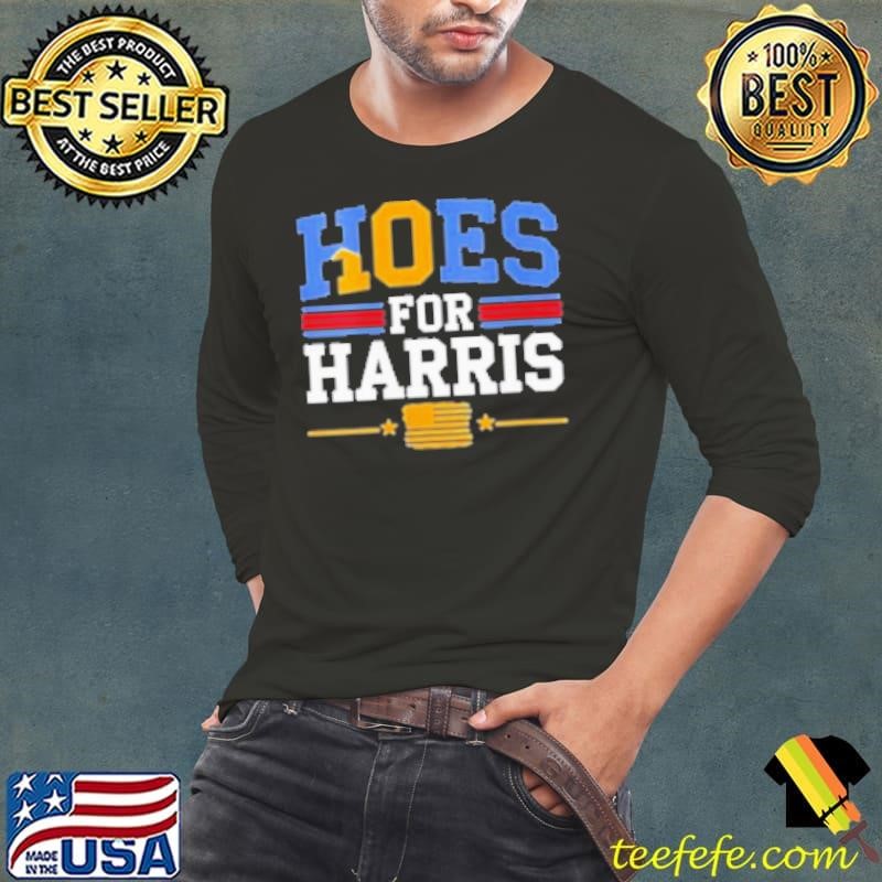 Hoes for Harris Funny Kamala voter 2024 Walz USA Supporter Long Sleeve Tee