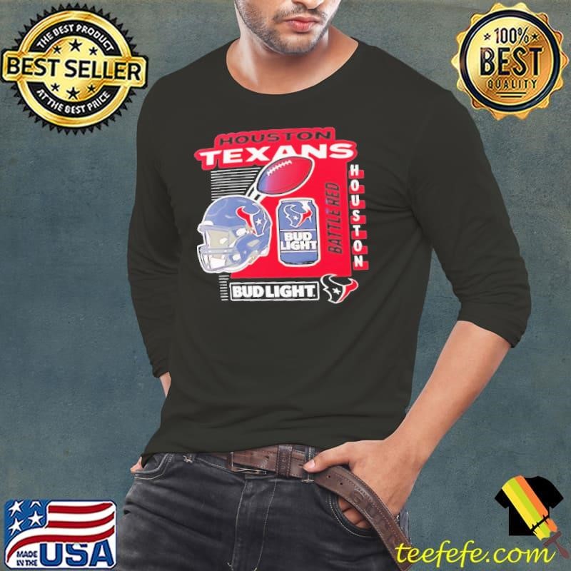 Houston Texans Bud Light Battle Red Long Sleeve Tee
