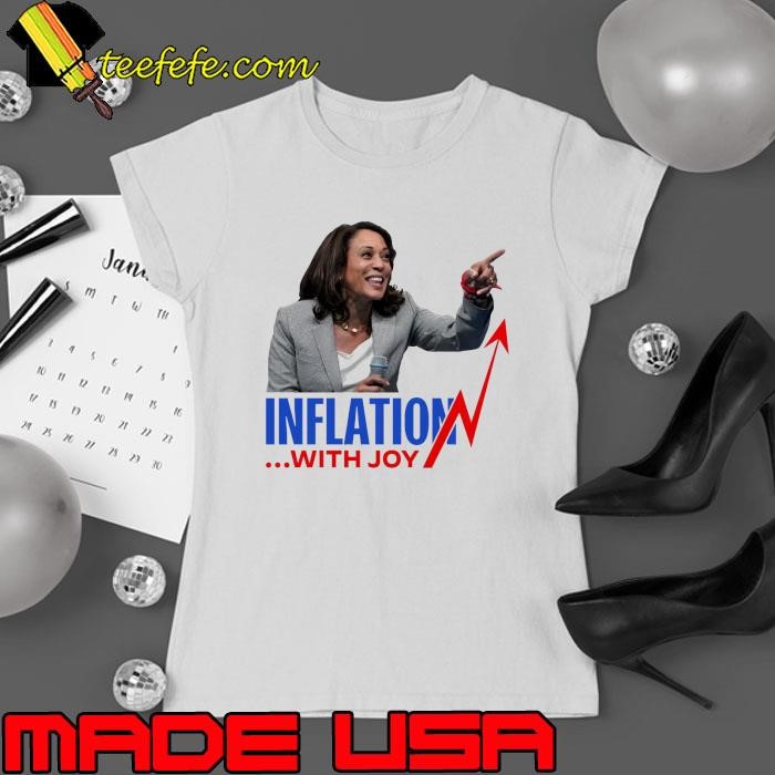 Inflation With Joy Kamala Harris Trump Sticker 2024 Ladies tee