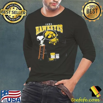 Iowa Hawkeyes Snoopy Painting Shirt