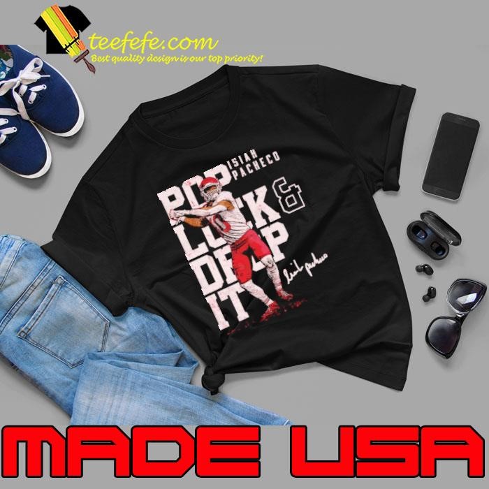 Isiah Pacheco football running back Kansas City Pop Lock & Drop It Unisex