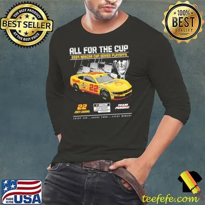 Joey Logano 2024 All For The Cup Nascar Series Playoffs T-Shirt