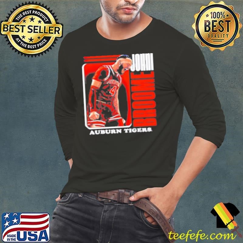 Johni Broome Auburn Tigers Shout Card Long Sleeve Tee