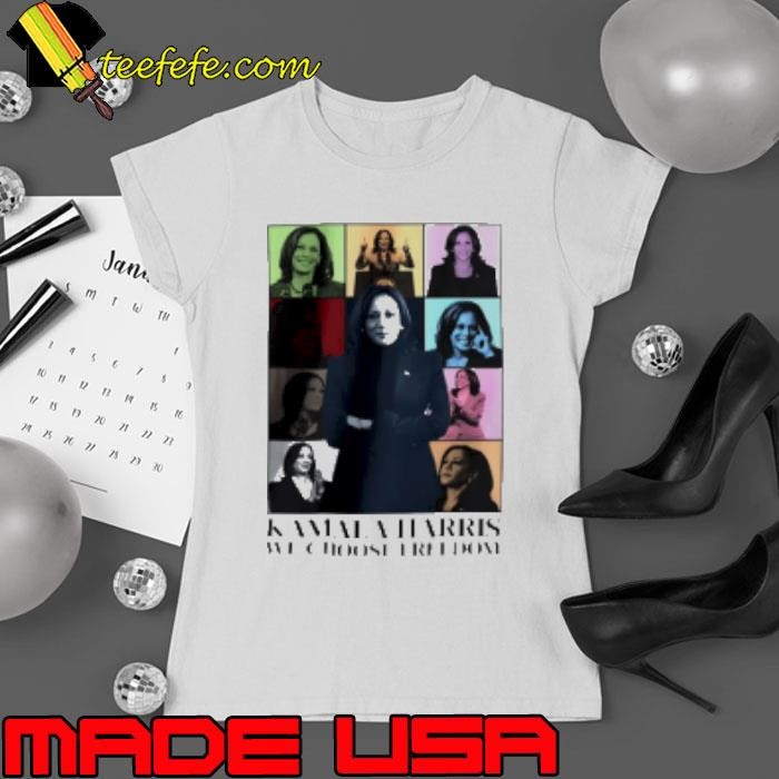 Kamala Harris We Choose Freedom Eras Tour 2024 Ladies tee