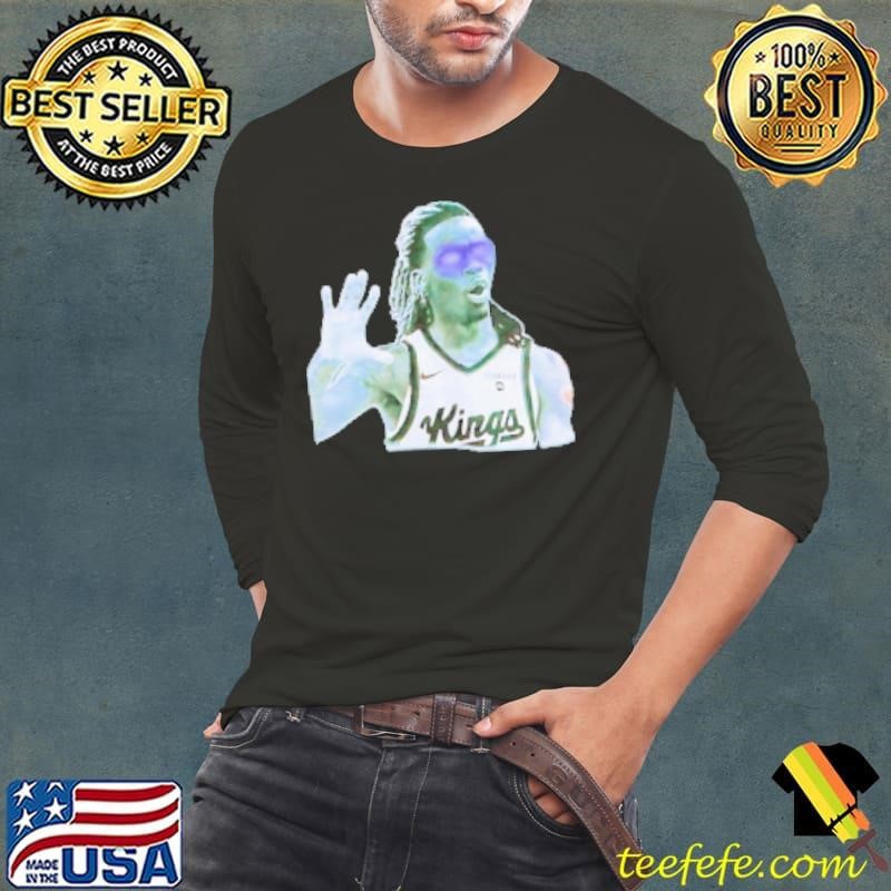 Keon Ellis Sacramento Kings Dark Long Sleeve Tee