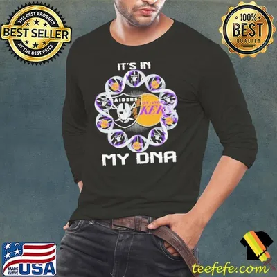 Las vegas Raiders and Los Angeles Laker its in my DNA shirt