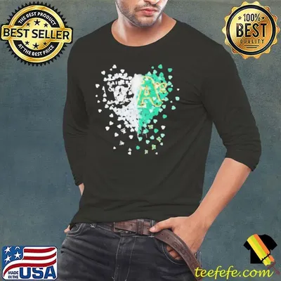 Las vegas Raiders and Oakland Athletics heart shirt