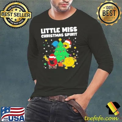 Little Miss Christmas Spirit Teacher Shirt