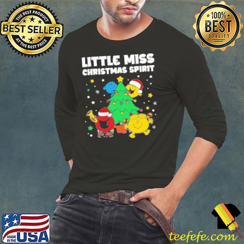 Little Miss Christmas Spirit Teacher Long Sleeve Tee