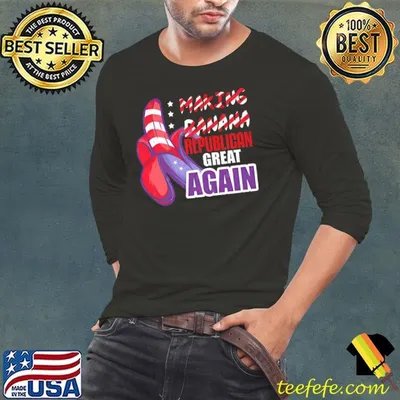 Making Banana Republican Great Again Usa Flag T-Shirt