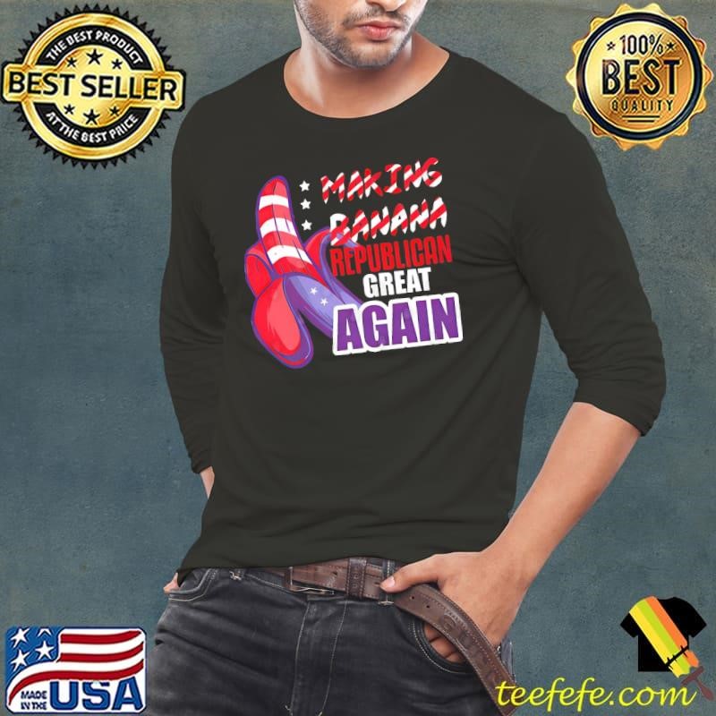 Making Banana Republican Great Again Usa Flag T-Shirt