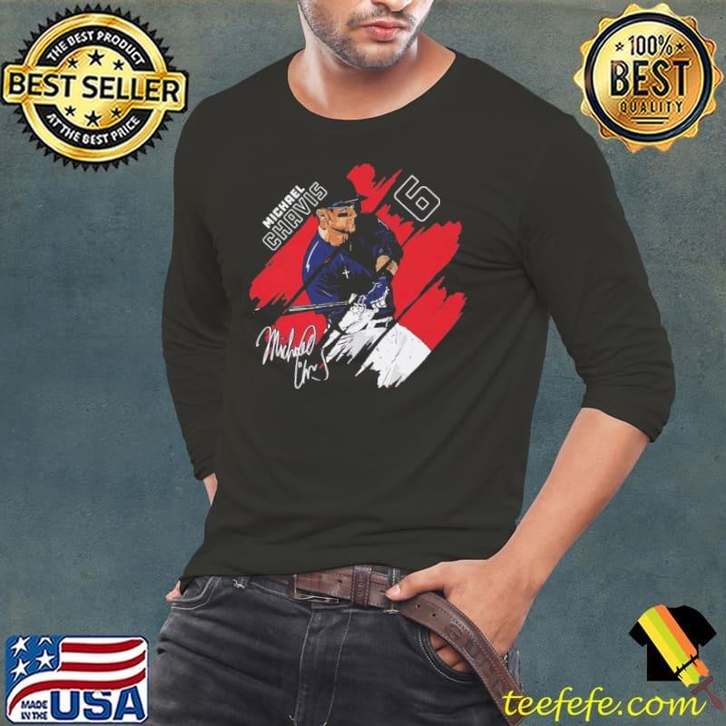 Michael Chavis American baseball infielder Washington Stripes Long Sleeve Tee