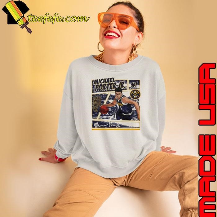 Michael Porter Jr. Denver Nuggets Comic Basketball Signature Sweatshirt