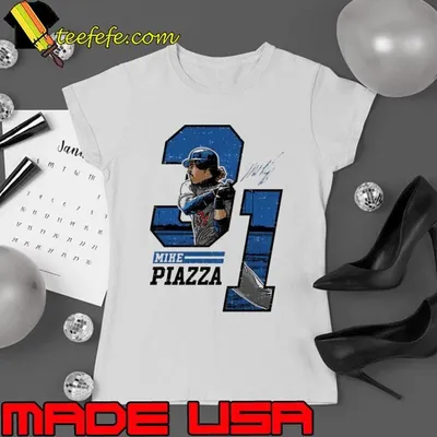 Mike Piazza American former baseball catcher New York M Offset T-Shirt