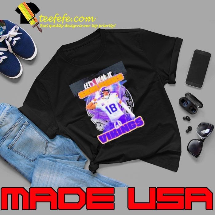 Minnesota Vikings Justin Jefferson let’s hear it Skoldiers Unisex