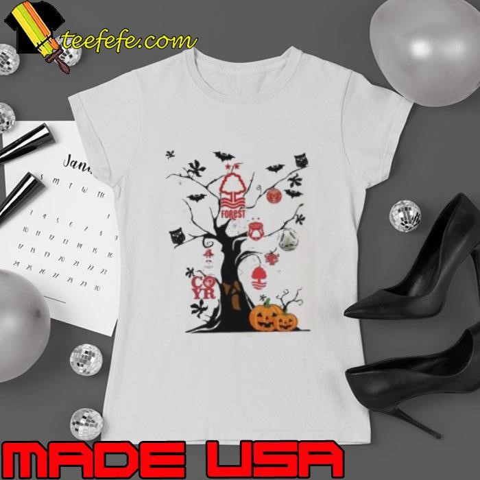 Nottingham Forest F.C. Halloween Hanging Tree Spooky Ladies tee