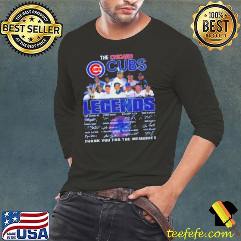 Original The Chicago Cubs Walking Abbey Road Legends Thank You For The Memories Signatures Shirt