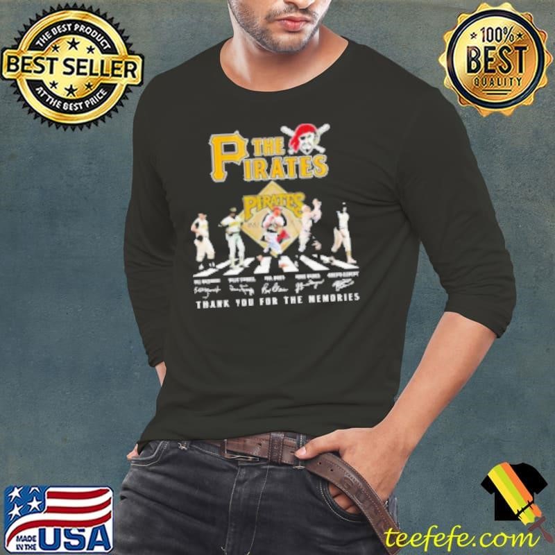 Original The Pirates 1882 2024 Walking Abbey Road Thank You For The Memories Signatures Shirt