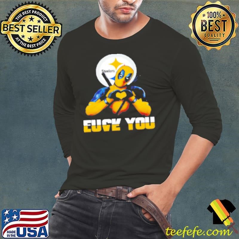 Pittsburgh Steelers Deadpool Love You Fuck You Long Sleeve Tee