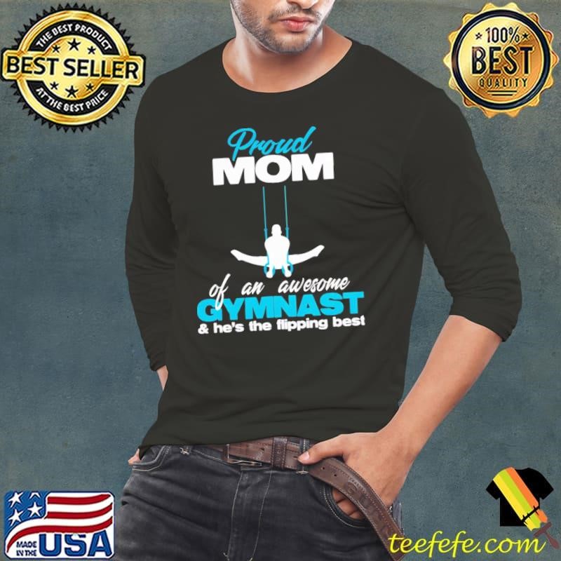 Proud Mom Of An Awesome Gymnast Rings Competition Meet T-Shirt