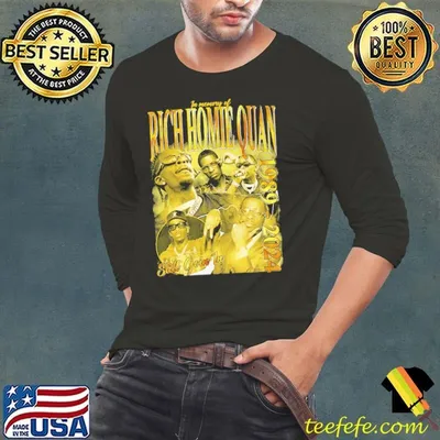 RIP Rich homie quan Vintage 1989 2024 American Rapper T-Shirt