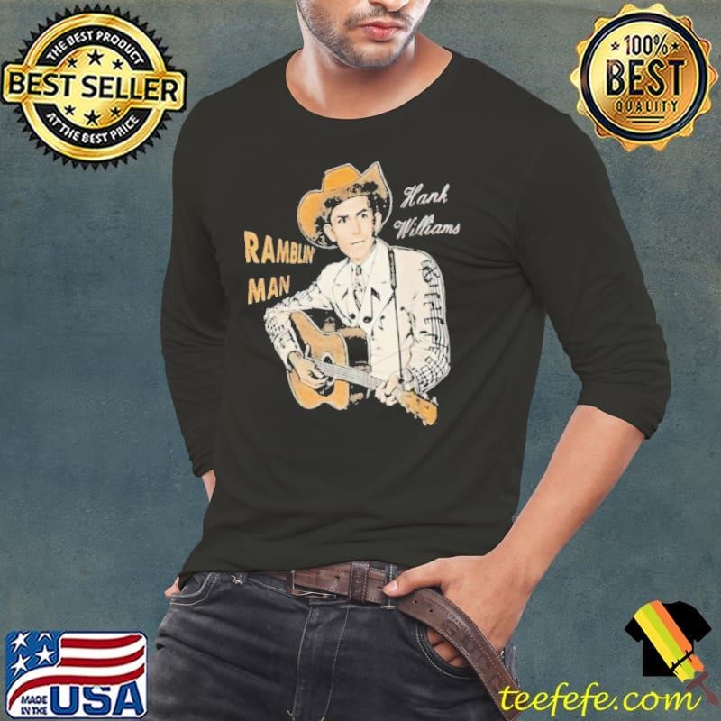 Ramblin man hank williams country music Long Sleeve Tee