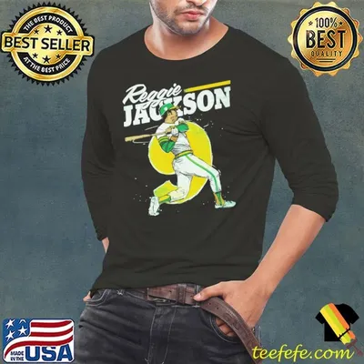 Reggie Jackson Oakland American baseball right fielder Retro T-Shirt