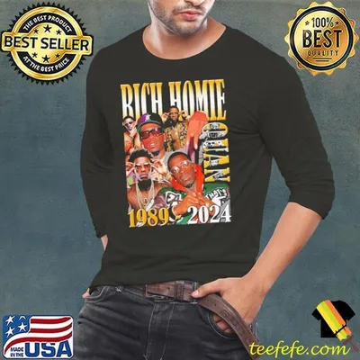 Rich homie quan Vintage 1989 2024 American Rapper T-Shirt