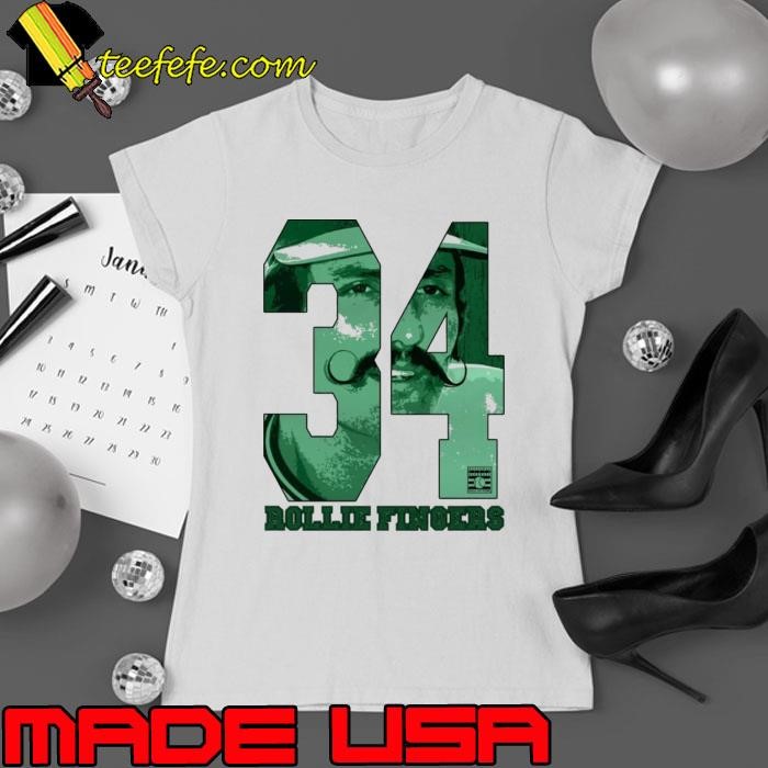 Rollie Fingers American right-handed relief pitcher Oakland Game Ladies tee