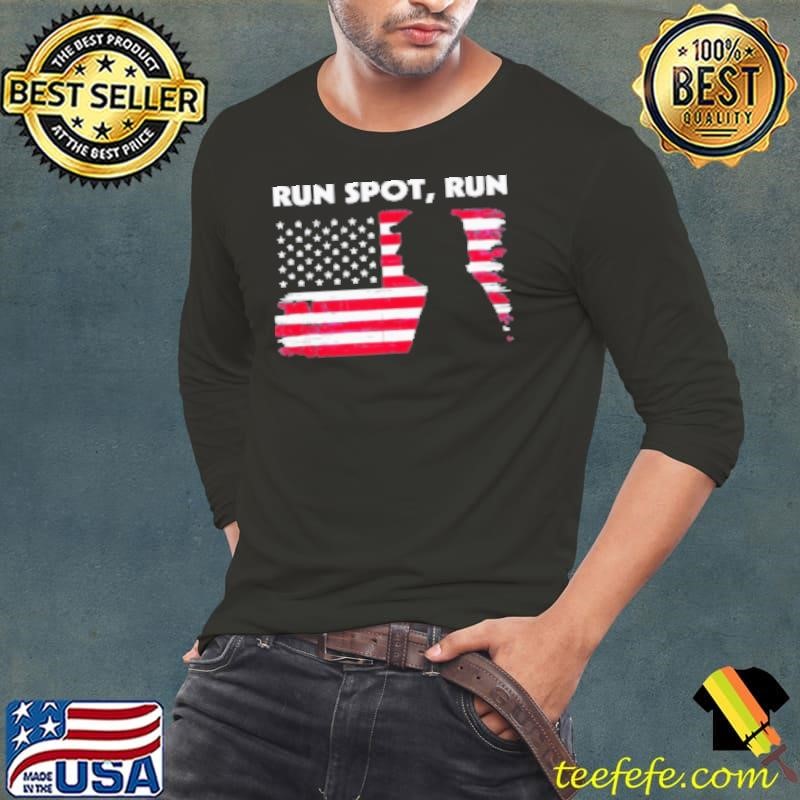 Run Spot Run Donald Rump Debate Quote 2024 Kamala Long Sleeve Tee