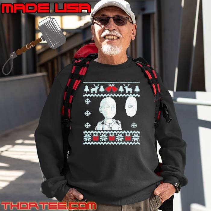 Saitama My Christmas Is Ok Classic Holiday Cheer Sweatshirt