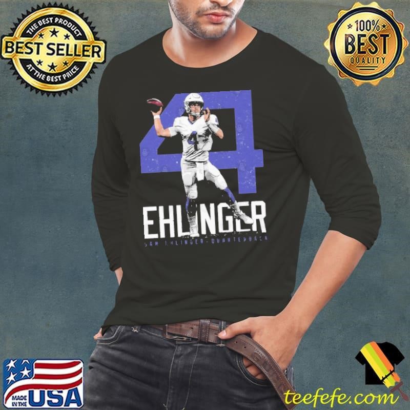 Sam Ehlinger Indianapolis Bold Number American football quarterback T-Shirt