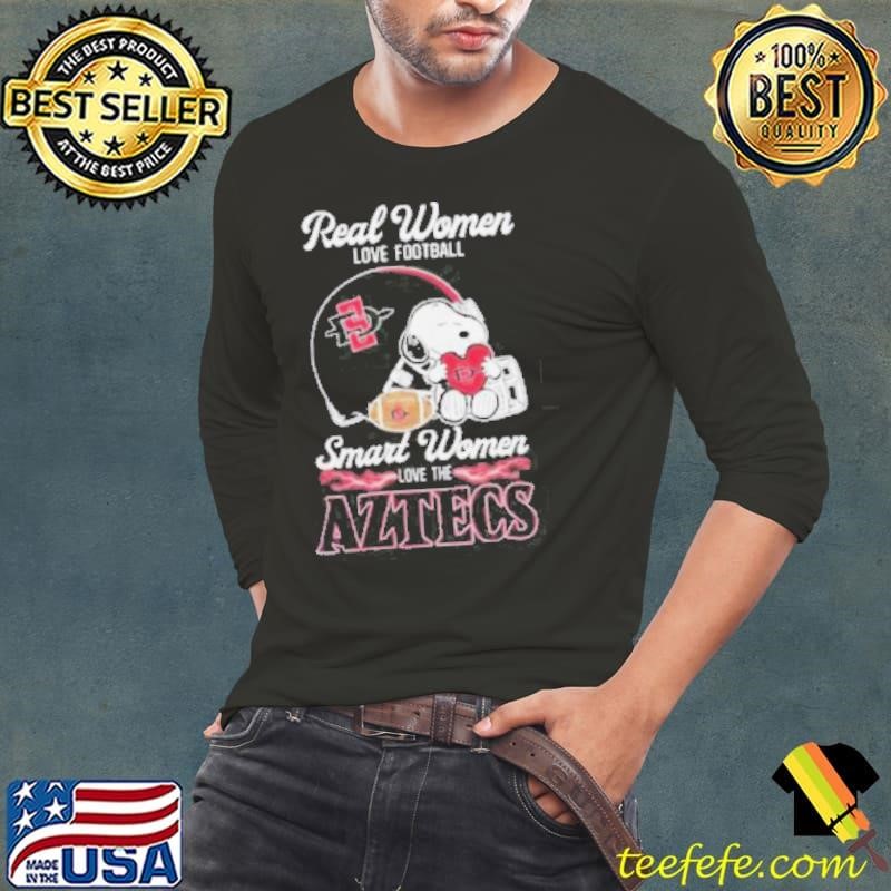 San Diego State Aztecs x Snoopy Real Women Love Football Smart Women Helmet 2024 Shirt